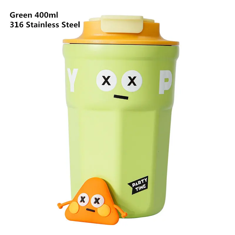 Термокружка Kawaii для выражений кофейная чашка девочек дорожный термос из