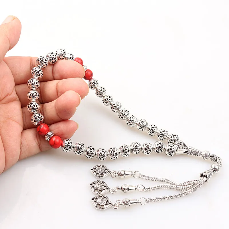 Бусины из сплава 8 мм 33 молитвенные бусины исламский Розарий для женщин и мужчин