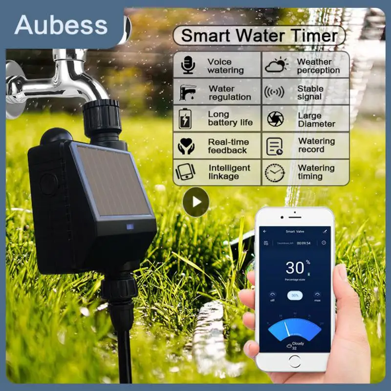 

Ip55 Waterproof Smart Drip Irrigation System Garden Flow Rate Water Controller Outdoor Timing Zigbee Watering Timer Cycle