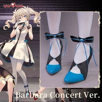 uwowo barbara cosplay shoes game genshin impact concert ver footwear