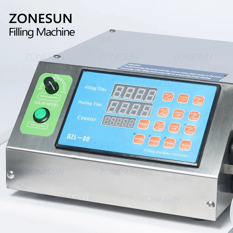 ZONESUN машина для розлива жидкостей полуавтоматическая шестеренная бутылка с