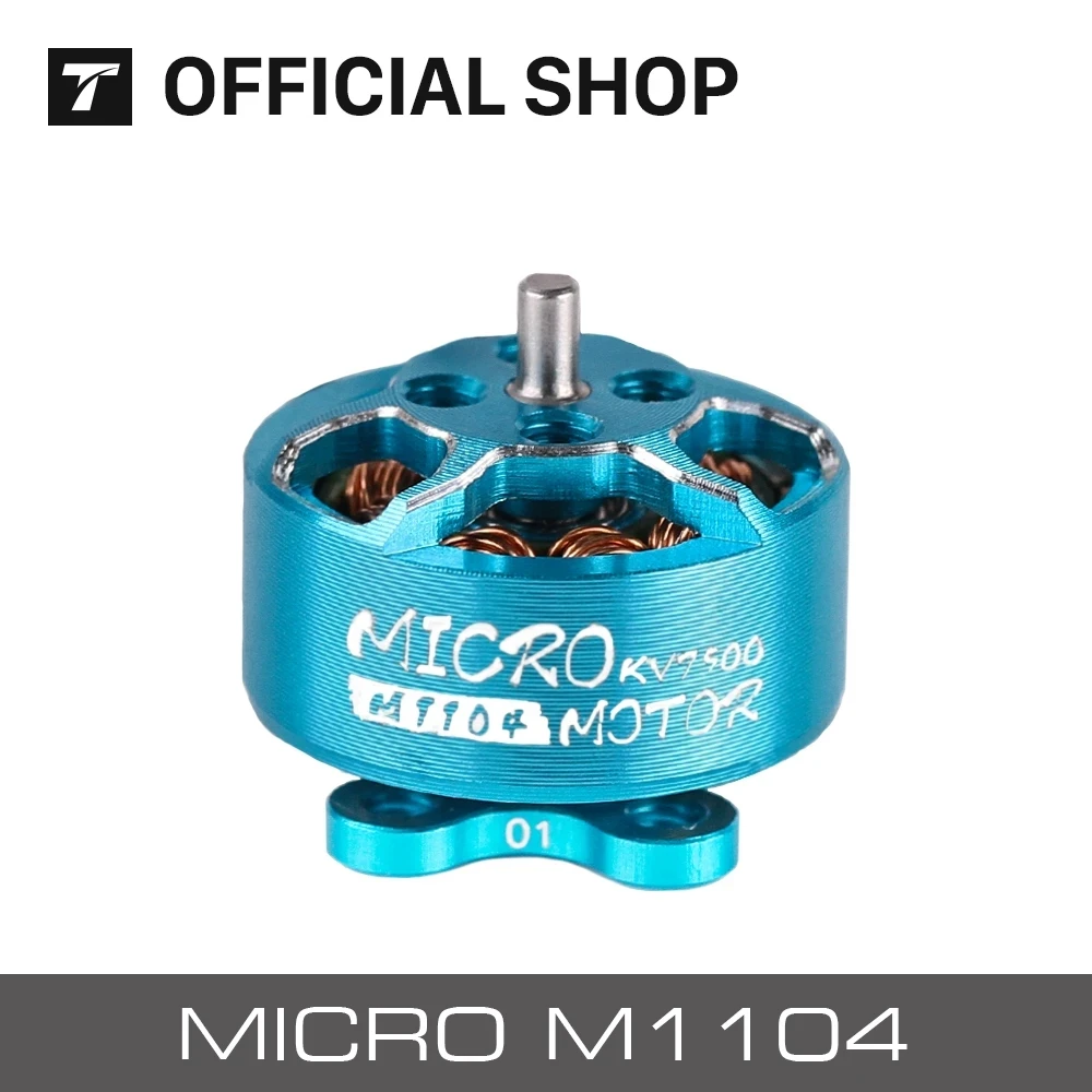 1 шт./4 шт. T-двигатель MICRO M1104 KV7500 бесщеточный мотор с внешним ротором свободный стиль для FPV RC 90 мм 110 мм Дрон