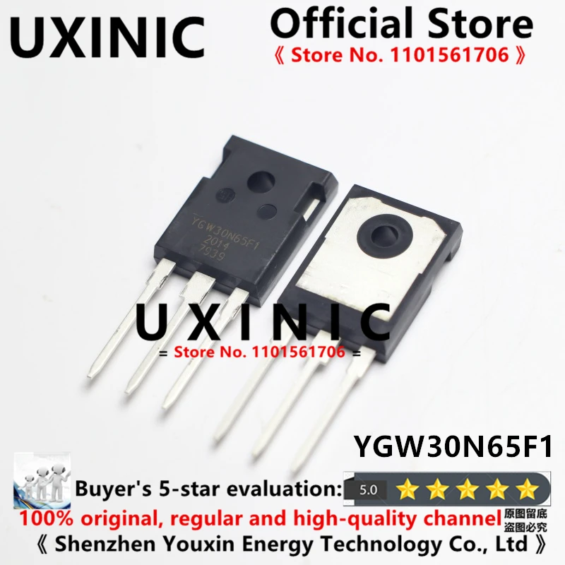 

UXINIC, новинка 100% года, импортная оригинальная бтиз-трубка YGW30N65F1 TO-247