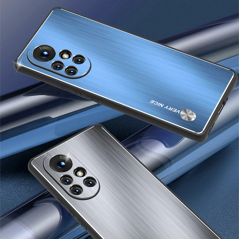 

Чехол для Huawei Nova 10 7 8 9 SE Pro женский деловой чехол для телефона для Mate 50 30E 40E Pro Plus матовый металлический + ТПУ противоударный чехол