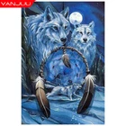 Алмазная 5d-картина сделай сам с волком, алмазная вышивка с животными, мозаика, настенное искусство, домашний декор, подарок