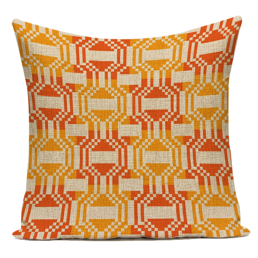 

Gifts Pillow Covers 2023 Velvet Cushion Covers Geometry Modern Home Decoration Art Nordic Polyester Linen 45x45cm Vintage E2304