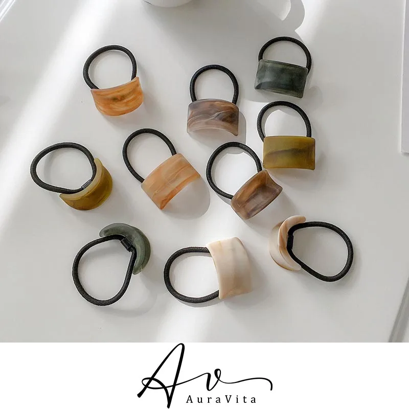 Новинка 2024 модная эластичная резиновая лента для волос с геометрическим