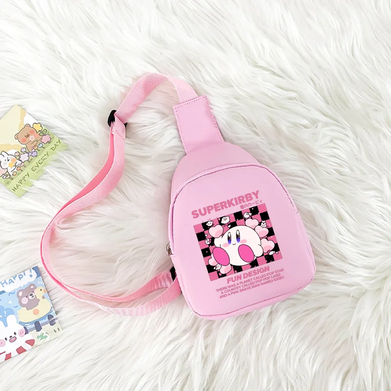 Kirby детская маленькая нагрудная сумка для девочек милые сумки через плечо