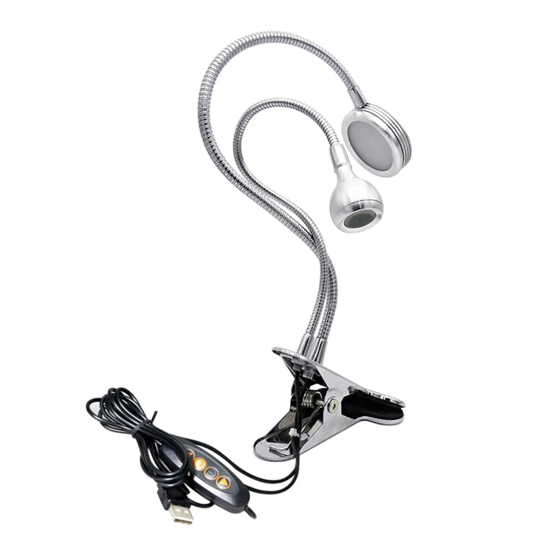 

Adjustable Brightness Table Light USB Powered LED Book Lights Reading Lights Aluminum Alloy Material Perfect for Fishing T5EF