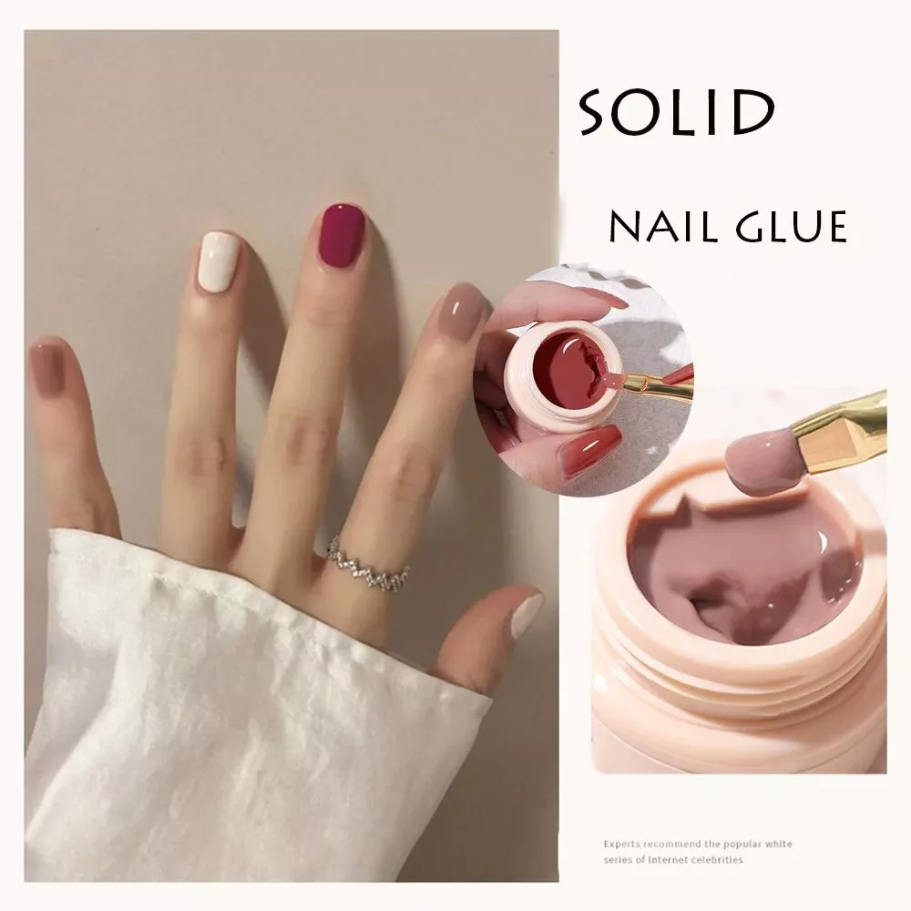 

Hot UV Gel Sake Off Easy to Color Solid Nail Glue Solid Gel Painted Glue Polish