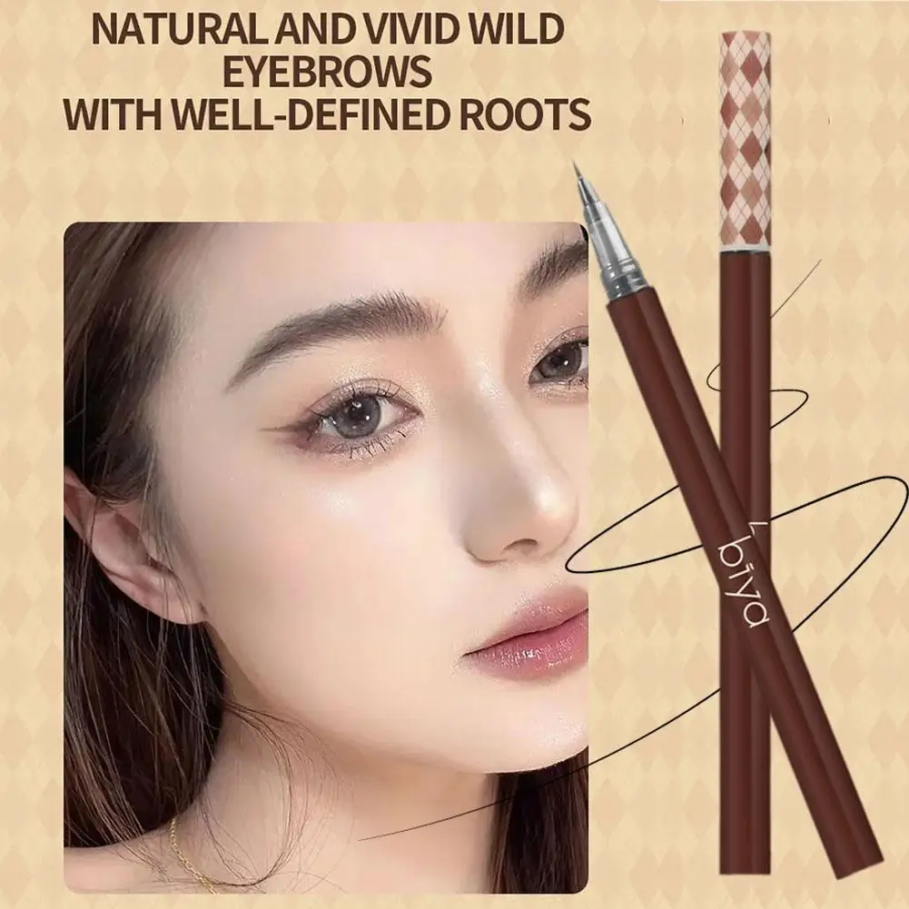 

Liquid Eyebrow Pencil Ultra Thin Head Outline Eyebrow Enhancers Eyeliner Silkworm Eyebrow Pencil Liquid Lying Sweat-proof U2A5