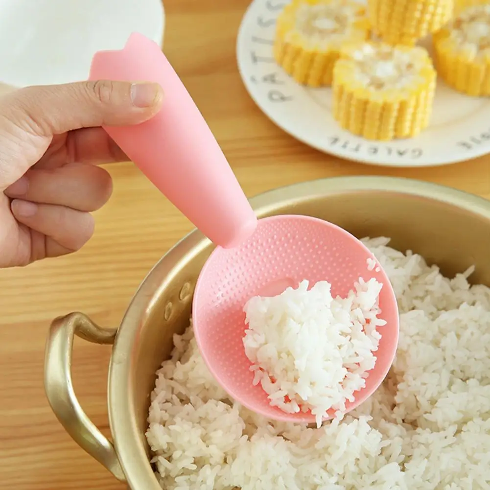 

Food Grade Rice Spoons Comfortable Grip Thick Smiling Face Kitchen Rice Shoves Kitchen Supplies Kitchen Rice Spoons for Home