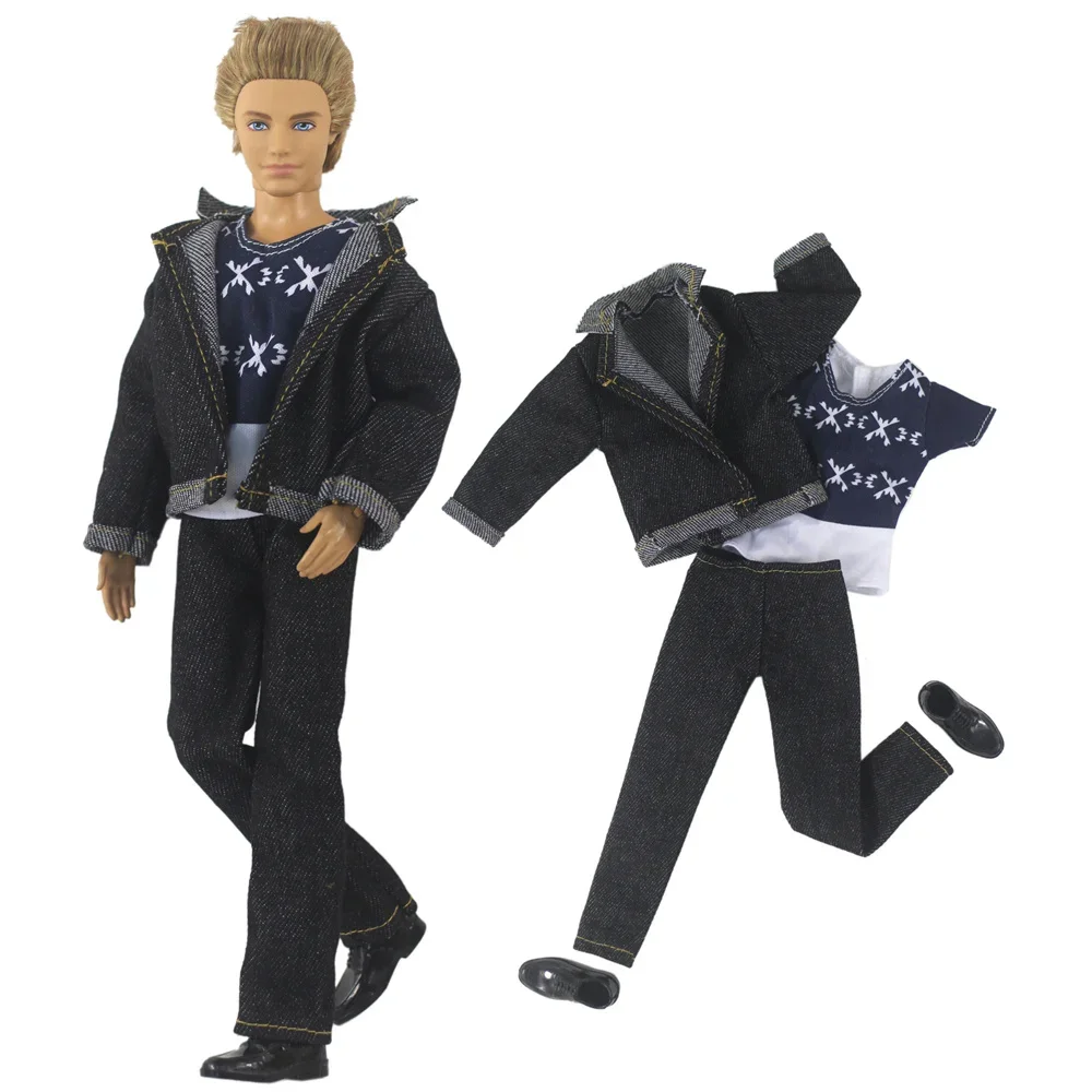 1 комплект Одежда для кукол джинсовая одежда наряд 12-дюймовой куклы Кена много