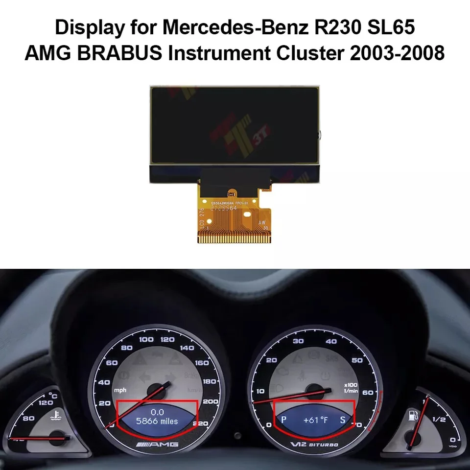Приборный кластер с ЖК-дисплеем для Mercedes Benz R230 SL350 SL500 SL600 SL55 AMG спидометр