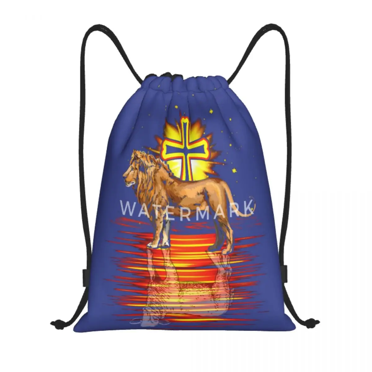 

Религиозные христианские отражающие Лев Сумки на шнурке Персонализированная Сумка Большая вместительная сумка для путешествий хороший подарок разные стили