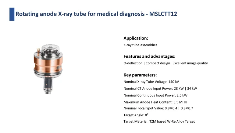 Фото Аксессуар 3,5 МГУ CT Tube PriceГорячая распродажа Медицинский портативный рентгеновский луч №2