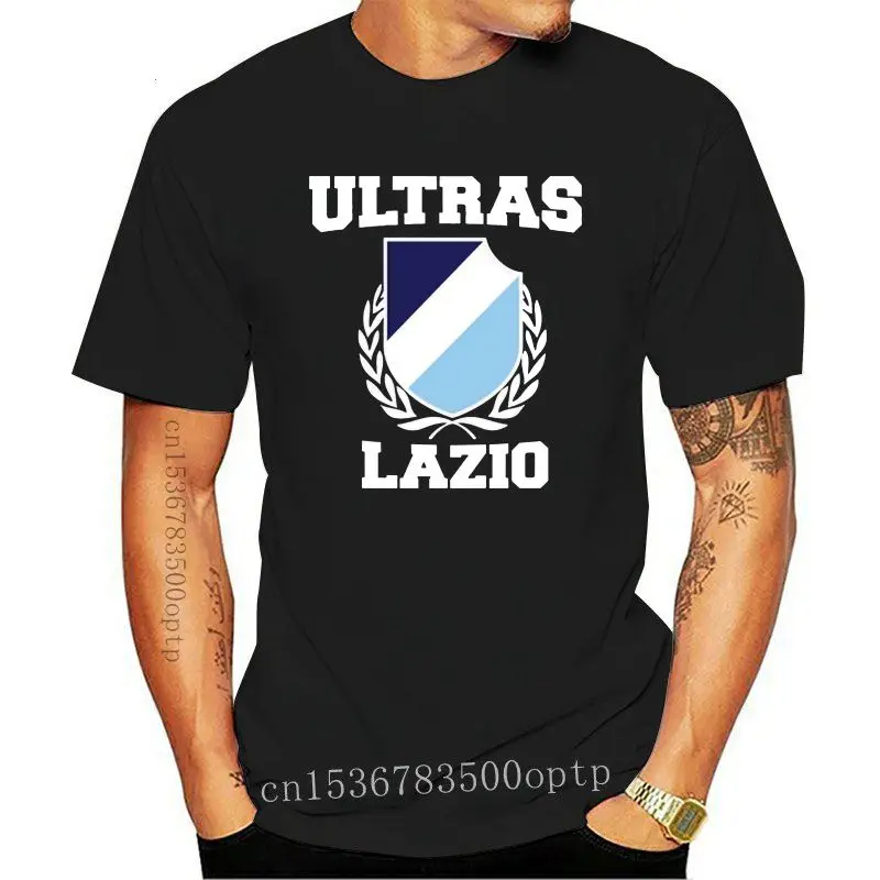 

Camiseta Ultras Lazio para hombres, camisa negra de manga corta a la moda, de algodón, ropa fina, 2021