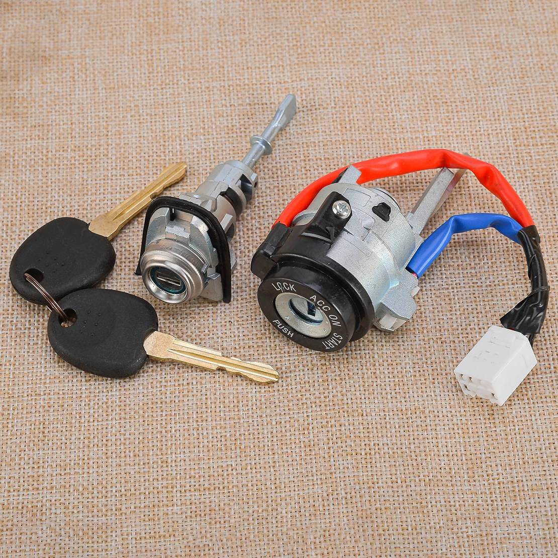 Новый цилиндр замка зажигания и автомобильный полнодверный замок с 2 ключами