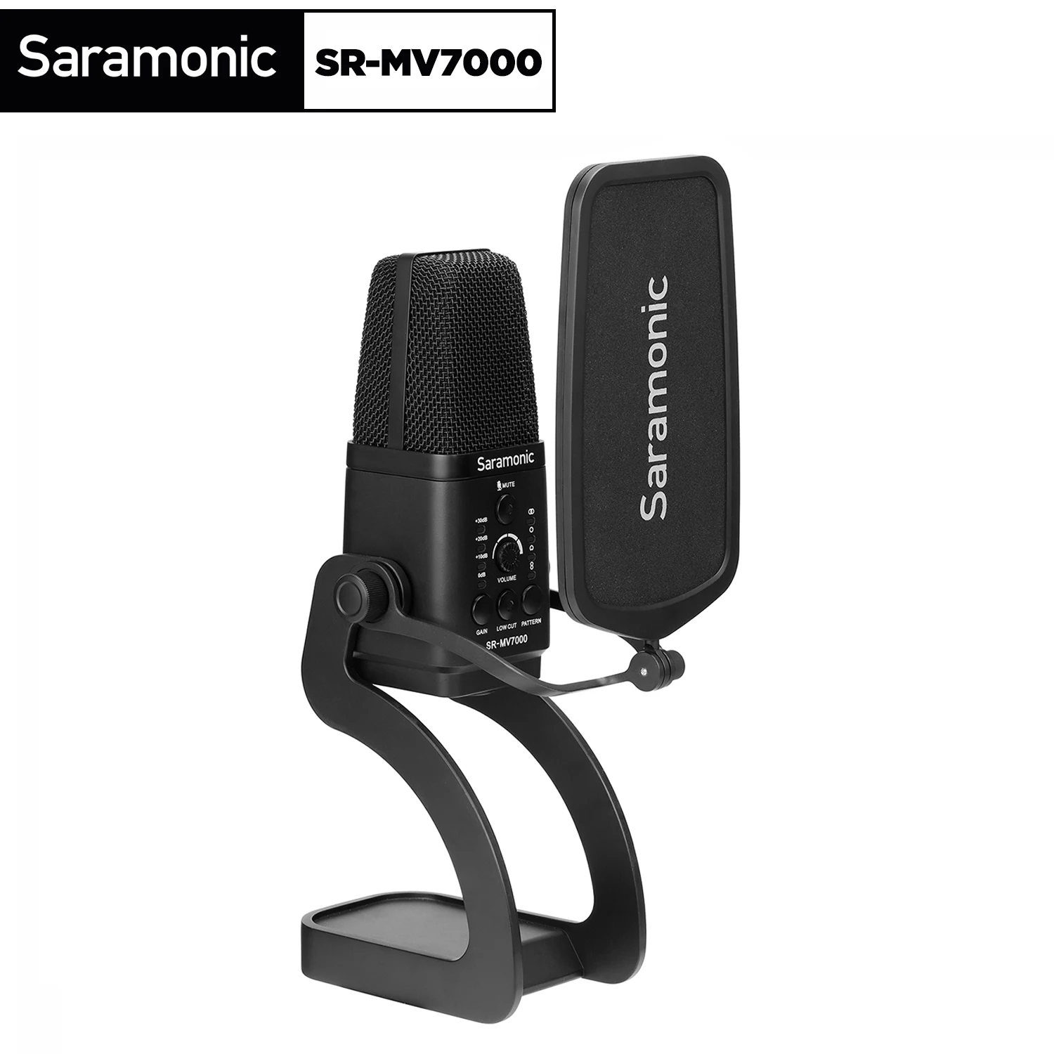 Настольный микрофон Saramonic SR-MV7000 XLR и USB конденсаторный