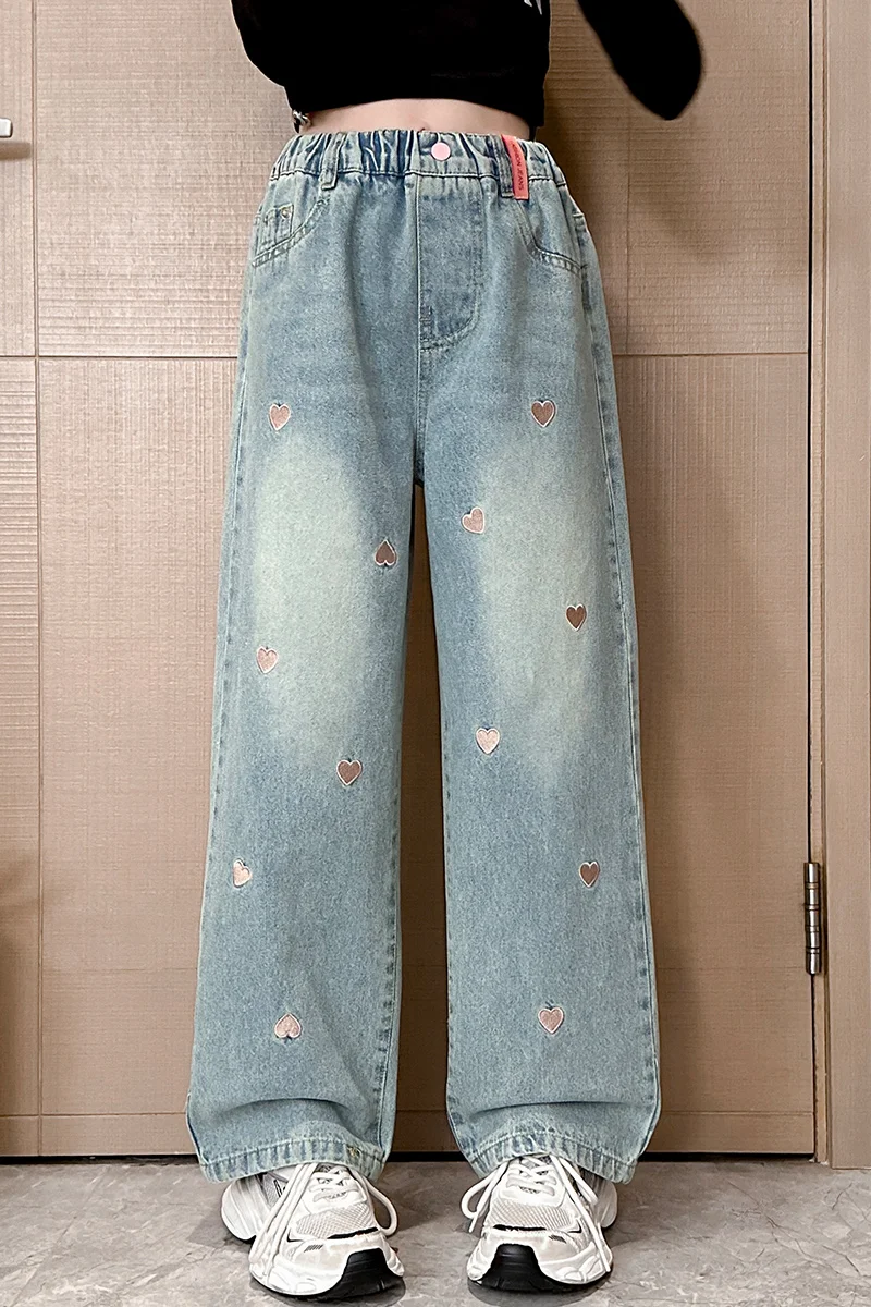 Женские универсальные широкие брюки с металлической пряжкой и карманами