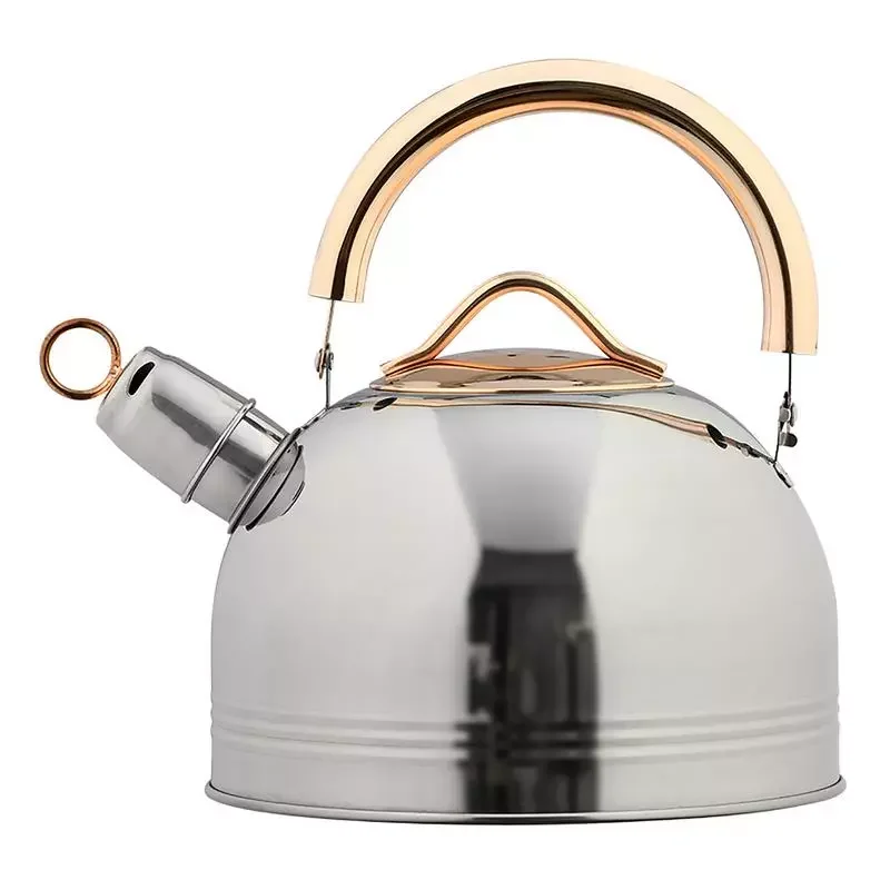 

Stainless Steel Tea Kettles 2.6 Quart Odorless Stainless Steel Tea Kettle Teapots for electric Stovetops With Anti-slip Handle