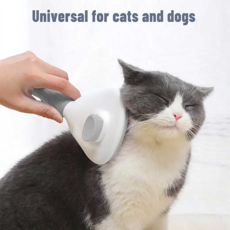 

Расческа для удаления шерсти домашних животных, самоочищающаяся щетка для кошек и собак, скребок для удаления шерсти, инструмент для грумин...