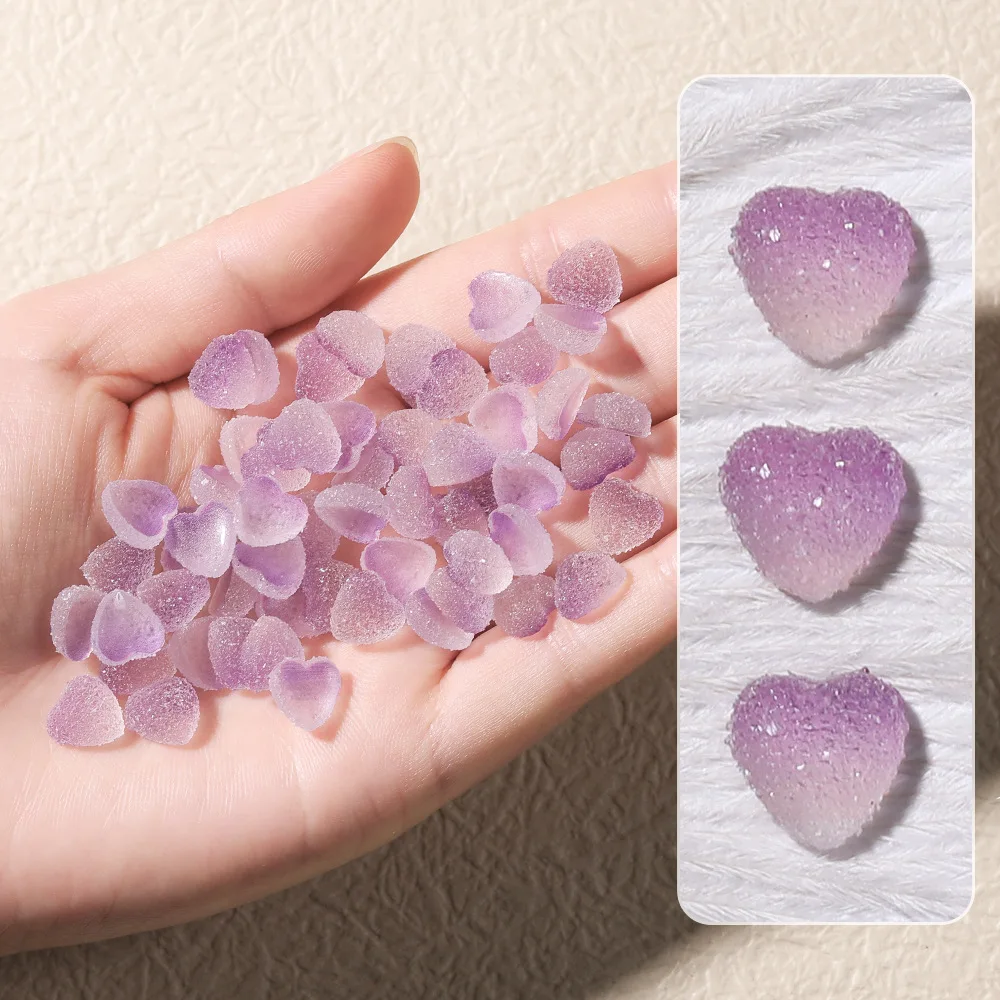 

Сахарные подвески для ногтей, объемные искусственные элементы, матовые, с плоским дном, украшение для ногтей