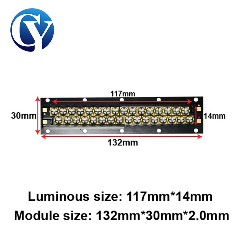 UV LED Module 320W High Power 10W Chip Lamp Beads Quartz Lens Offset Ink