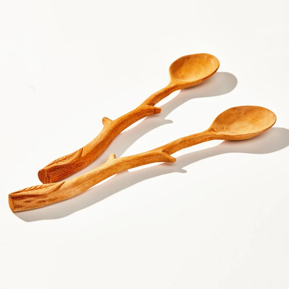 

1 pc Wood Spoon for Stirring Wood Cream Spoon Wood Soup Spoons for Eating Wooden Tea Spoon Stirring Spoons Ice Cream Scoop
