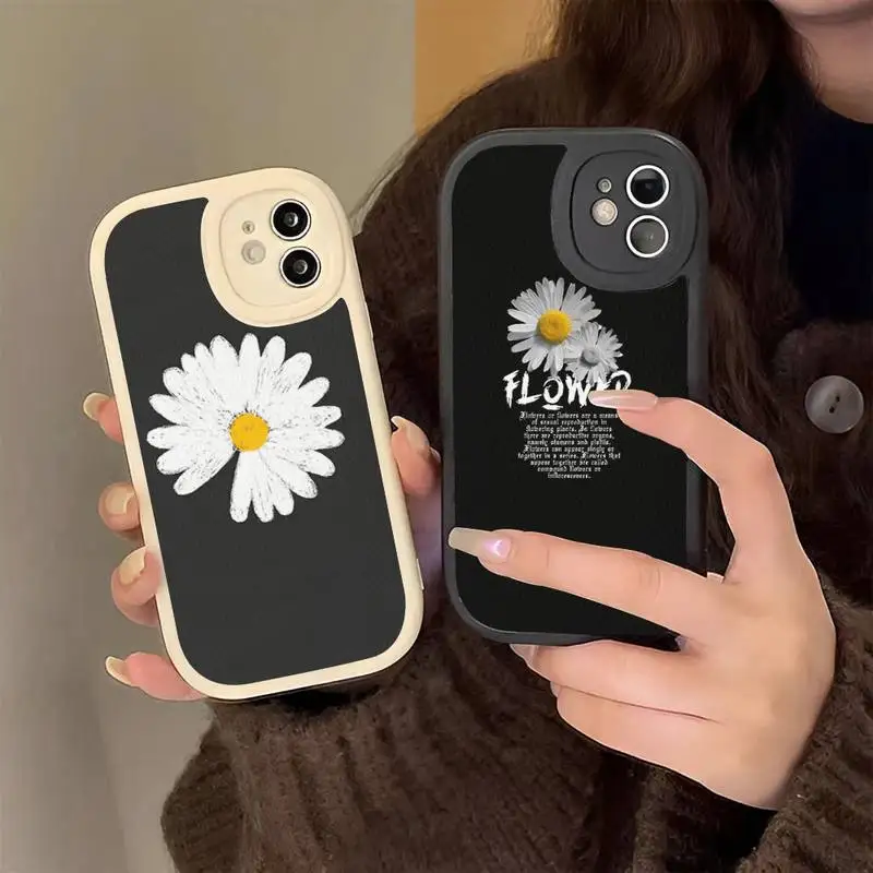 

Fashion Fresh Little Daisy Flower Phone Case Hard Leather for iPhone 13 12 Mini 11 14 Pro Max Xs X Xr 7 8 Plus 6 6s Se Cover