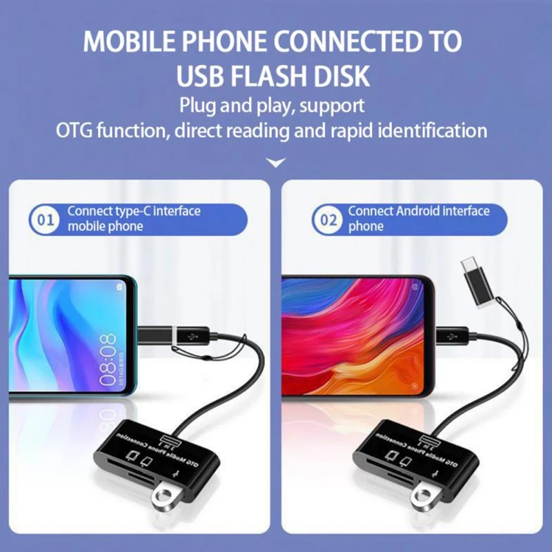 Док-станция для чтения карт памяти Micro USB Type-C |