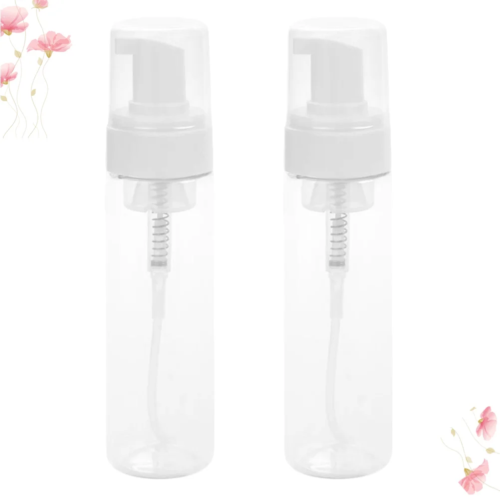 

Pump Soap Dispenser Empty Foaming Lotion Mini Foamer Spray Travel Toiletry Portable Sample Hand Containers Refillable Clear Make