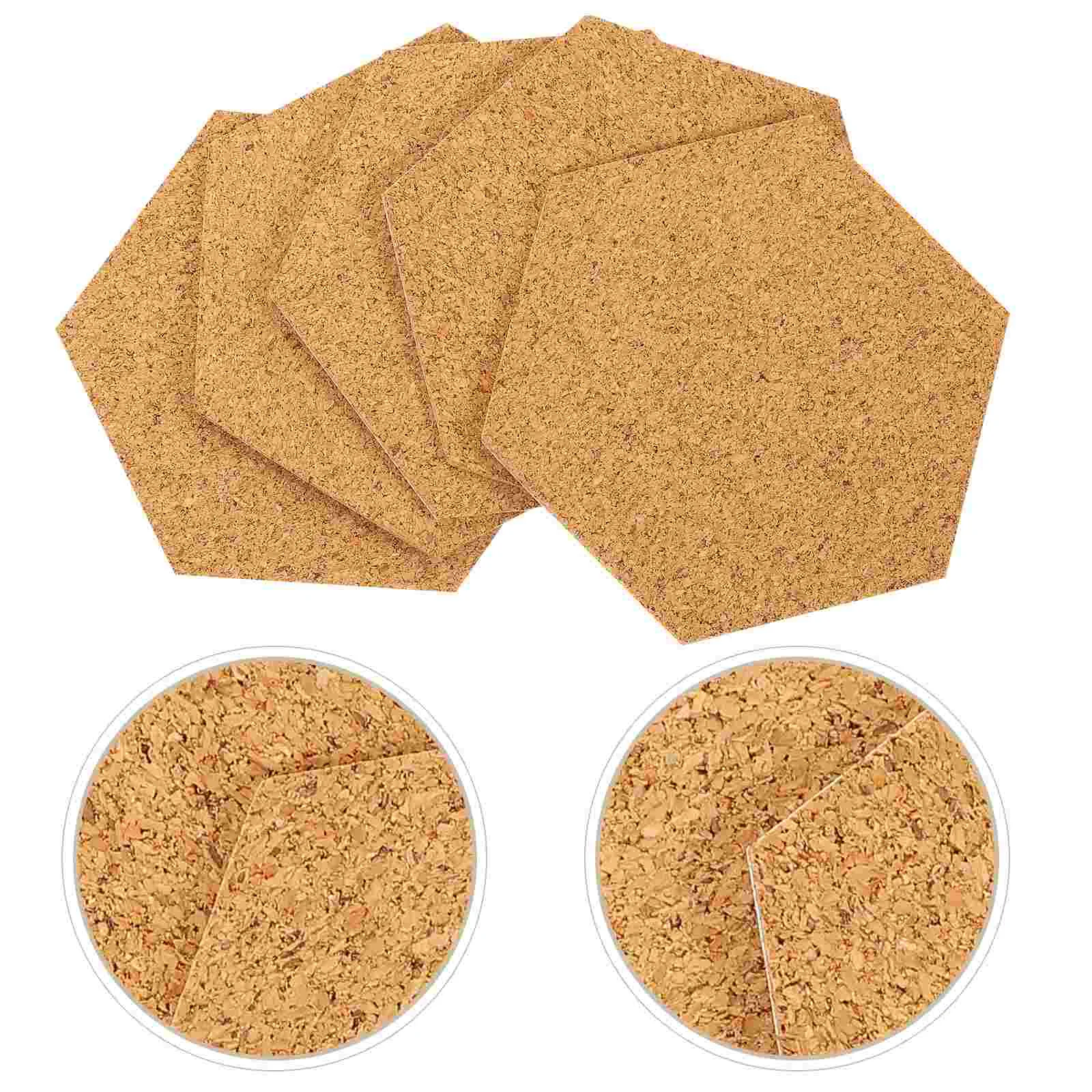 

Cork Coaster Adhesive Cup Coasters Mat Drink Self Backing Tilestable Wooden Wood Mats Pads Board Sheets Tea Thick Home