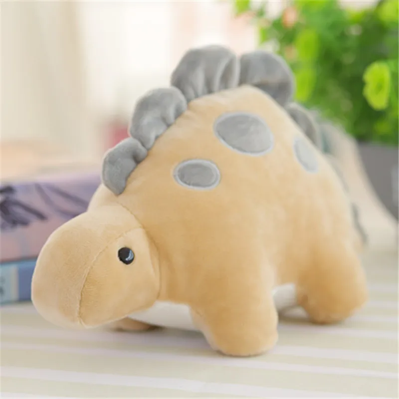Милые плюшевые животные Triceratops Мультяшные мягкие игрушки динозавры