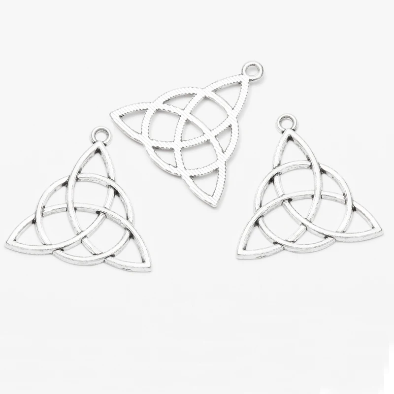 50 шт. 29*30 мм модный женский бутик античная бронза круглая полая треугольная