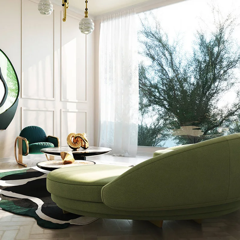 

Fashion Italian Style Nordic Simple Living Room Sofa Combination Designer Furniture Italian Sofa Set High End Luxury Sofa Width