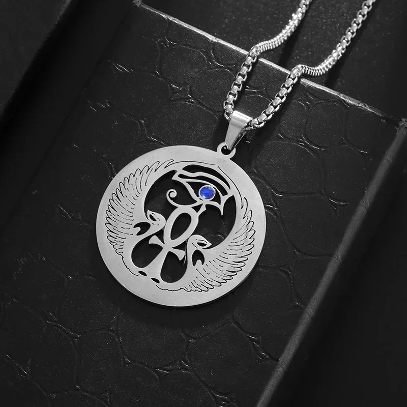 Ожерелье с кулоном в виде ангельских крыльев из нержавеющей стали