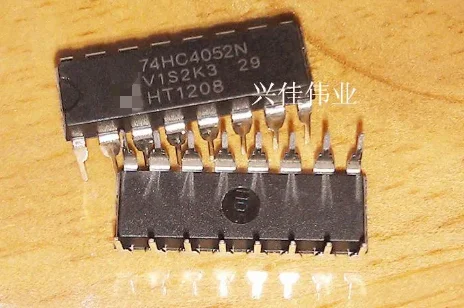 Аналоговый переключатель 74HC4052 74HC4052N SN74HC4052N двойной 4-в-1 IC DIP-16 10 шт.