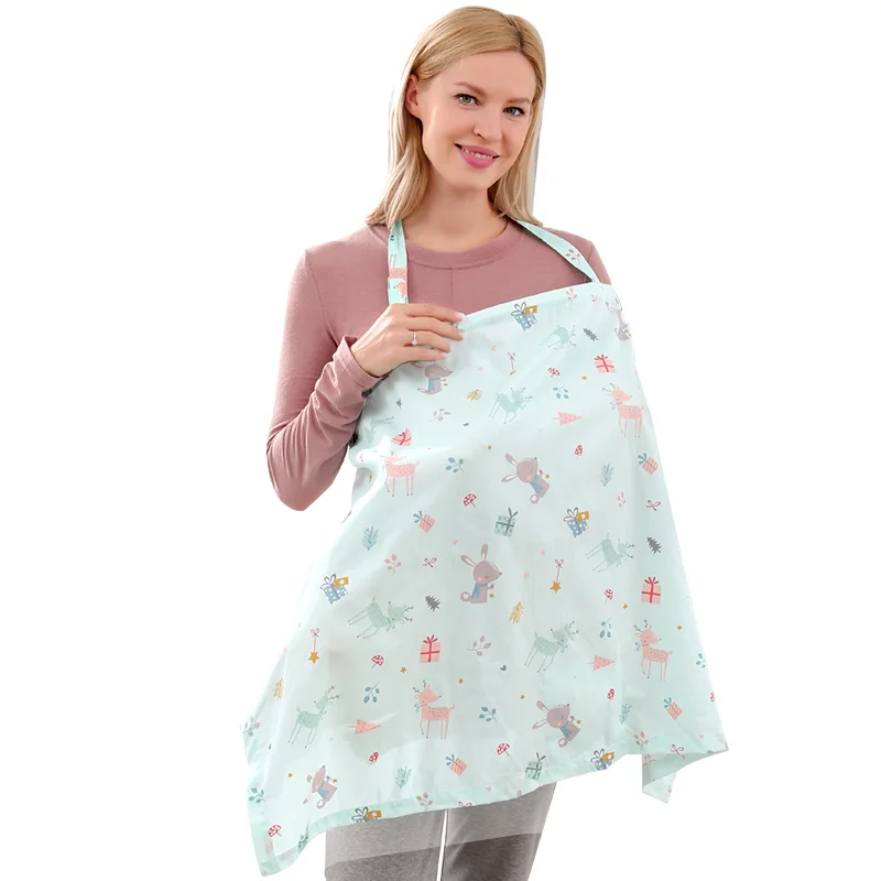 Mother Outing Breastfeeding Towel Soft Gauze Cotton Baby Feeding Nursing Covers Adjustable Anti-glare Nursing Cloth enlarge