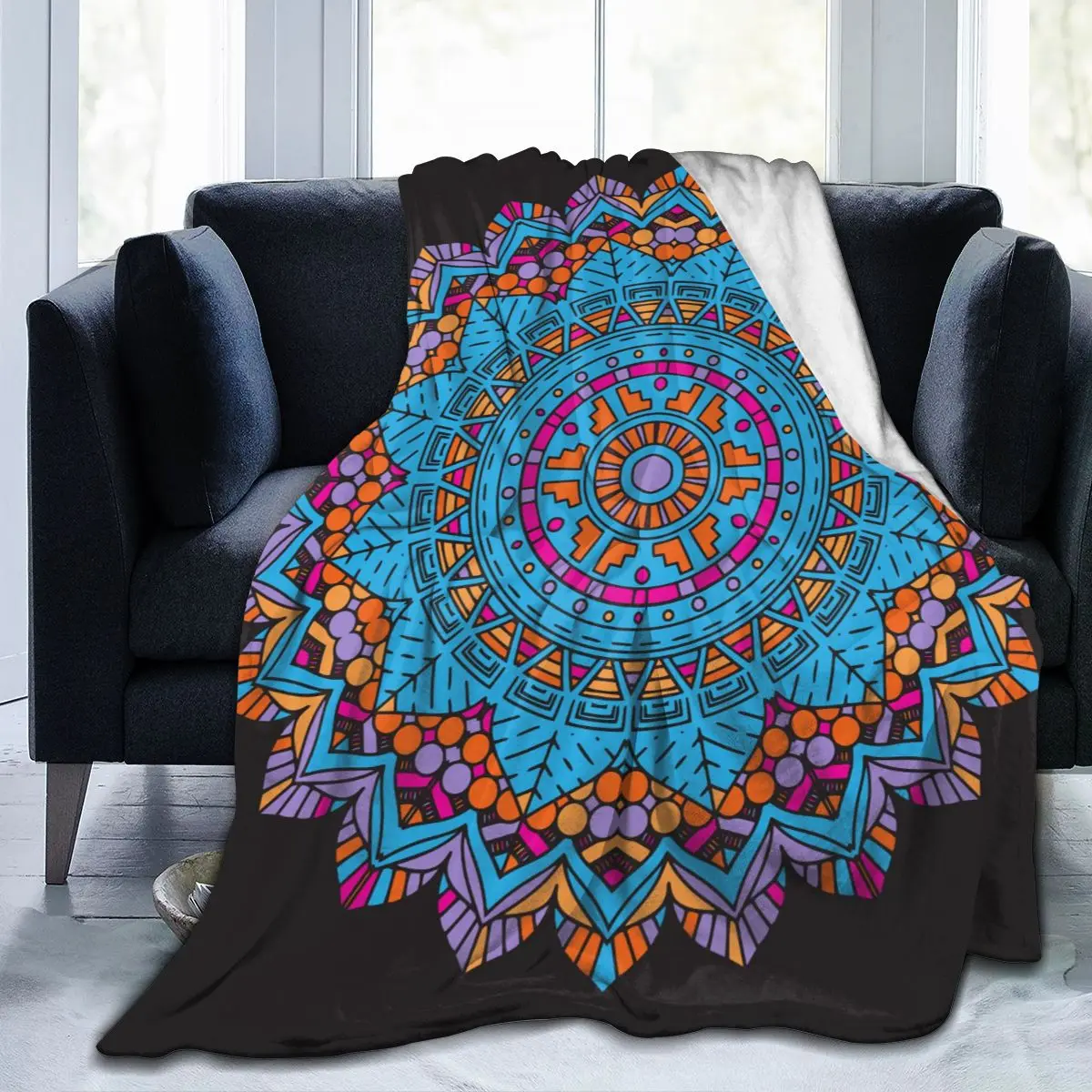 

Flannel Blanket Abstract Mandala Soft Thin Fleece Blanket Bedspread Cover for Bed Sofa Home Decor Dropship