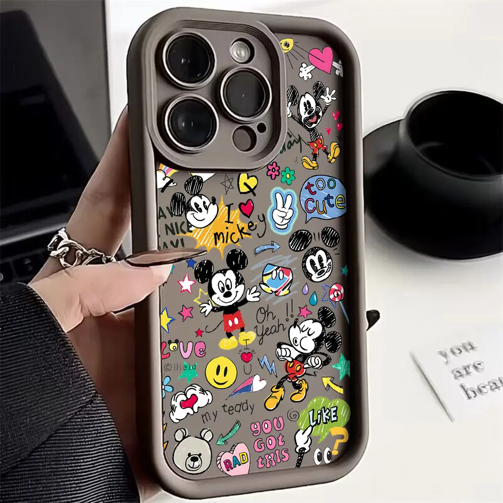 Милый чехол для телефона Disneys Graffiti с Микки Маусом Oppo Realme C65 C63 C67 C55 C53 C35 C33 12 11 GT6 GT3 Narzo