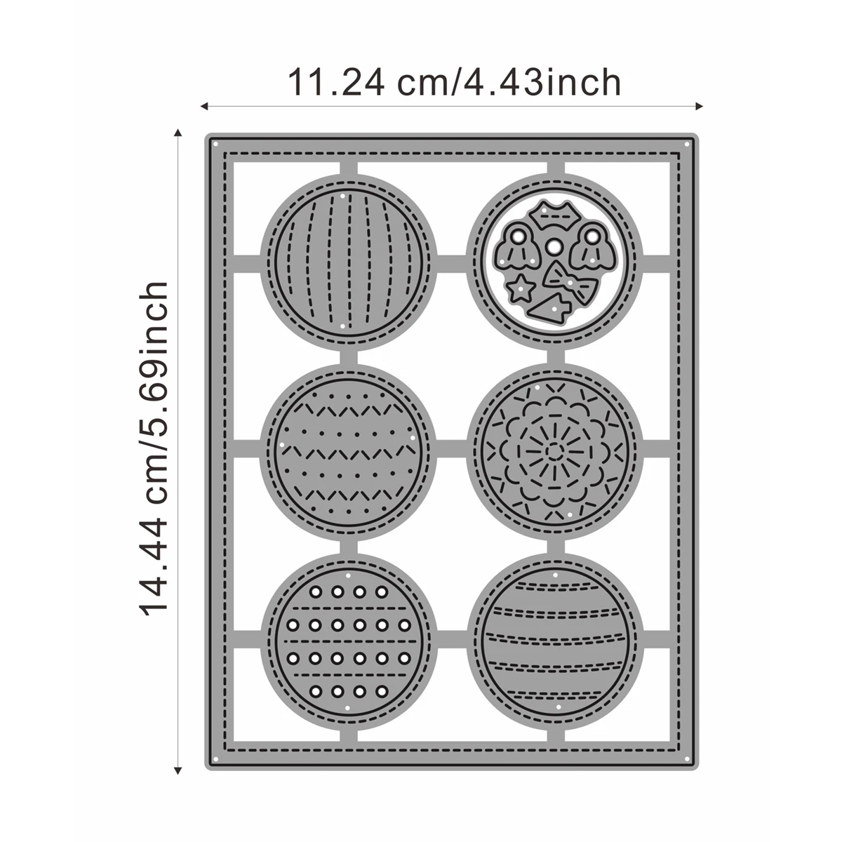 Медузы ремесло рождественские елочные шарики металлические трафареты DIY