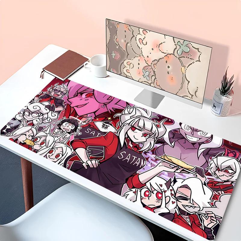 Коврик для мыши Kawaii ноутбука аниме H-helltaker резиновый коврик клавиатуры офисный ПК