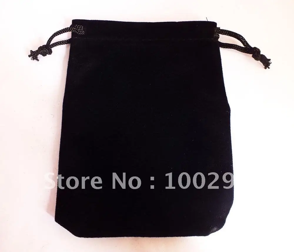 

new 300pcs 9X12CM beautiful black Velvet Oval Jewelry Gift Bags