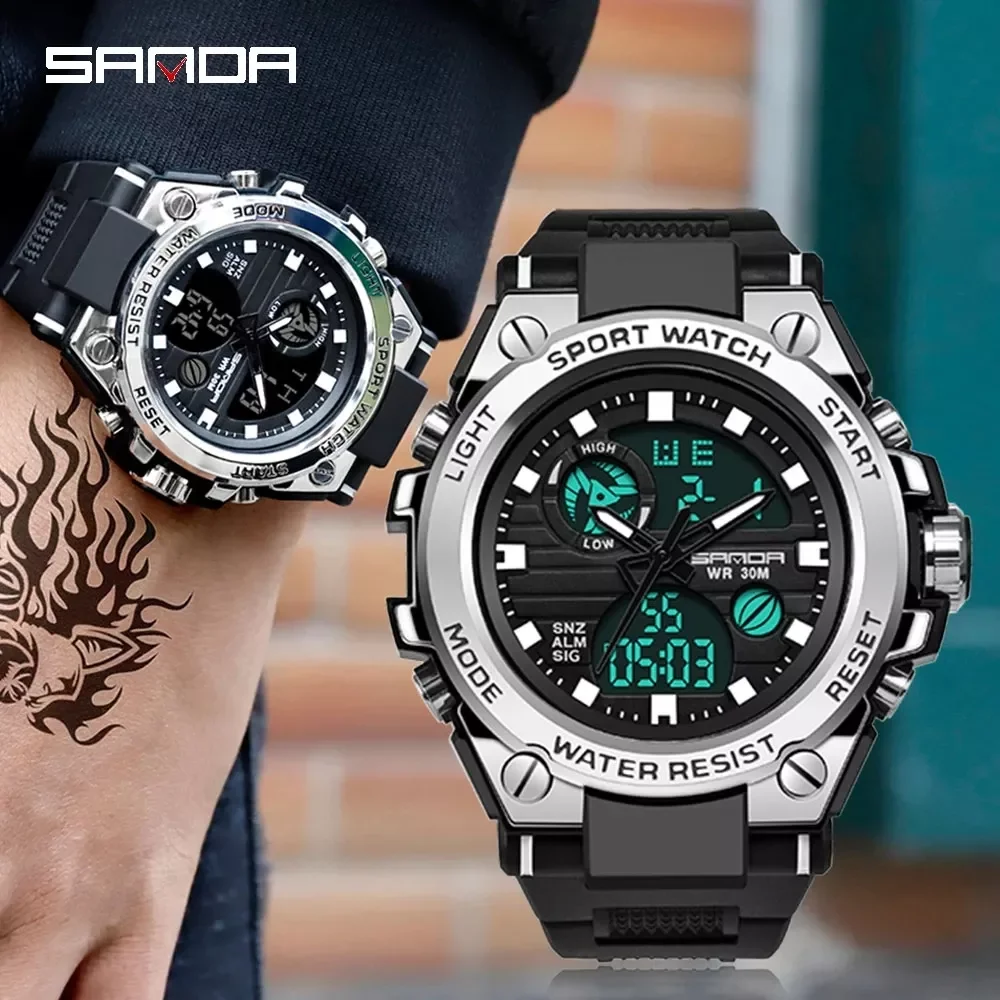 

Style Men Digital Watch Shock Military