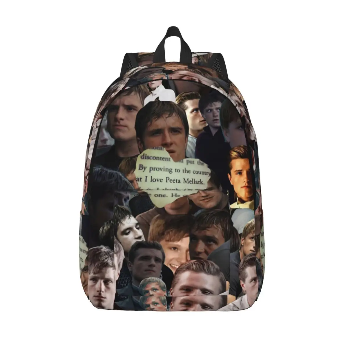 Фото Подростковый рюкзак Hunger Games Peeta Mellark, уличный студенческий рюкзак Джоша Хейдерсона для мужчин и женщин, сумка через плечо для колледжа №1