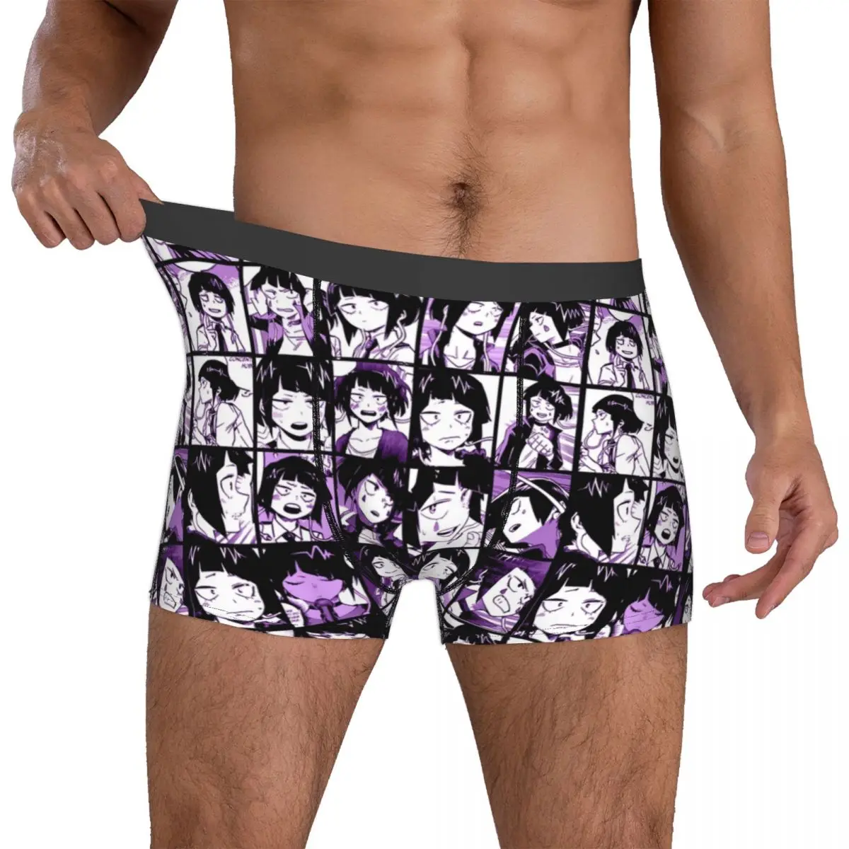 Мужские трусы-боксеры Трусы из полиэстера нижнее белье Jirou Kyouka коллаж женское -