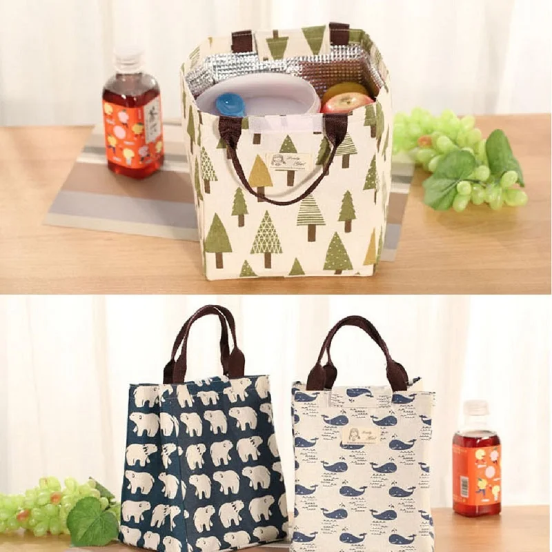 

Female Lunch Food Box Bag Fashion Insulated Thermal Food Picnic Lunch Bags for Women Kids Men Cooler Tote Bag Case