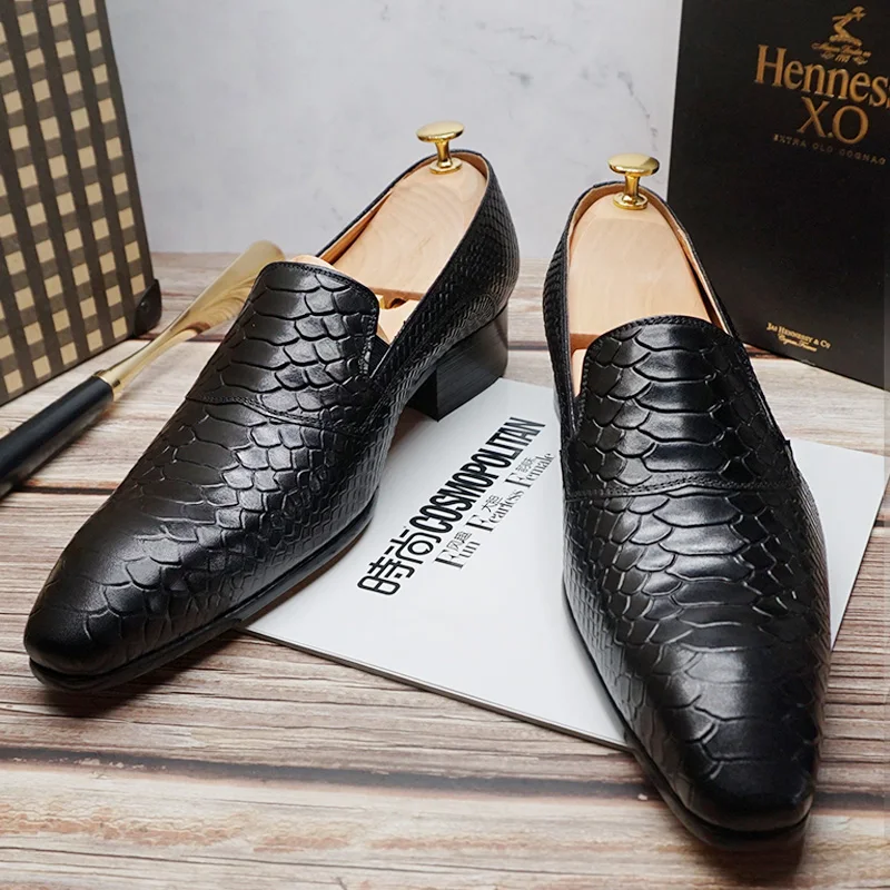 Мокасины мужские из натуральной телячьей кожи классические туфли итальянский