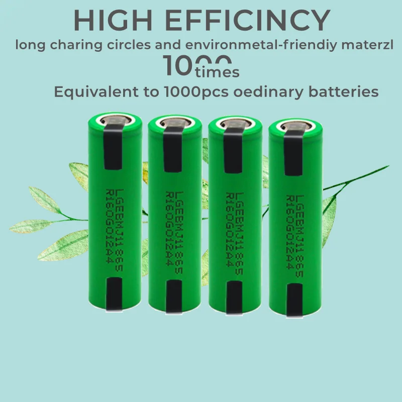100% Original MJ1 3.7V 3500mAh 18650 Lithium Rechargeable Battery for Flashlight Batteries for MJ1 18650 Battery+DIY Nickel